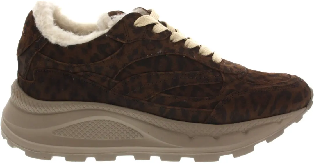 Dames Sneakers Piedi Nudi West 02.02 Leoparda Donkerbruin