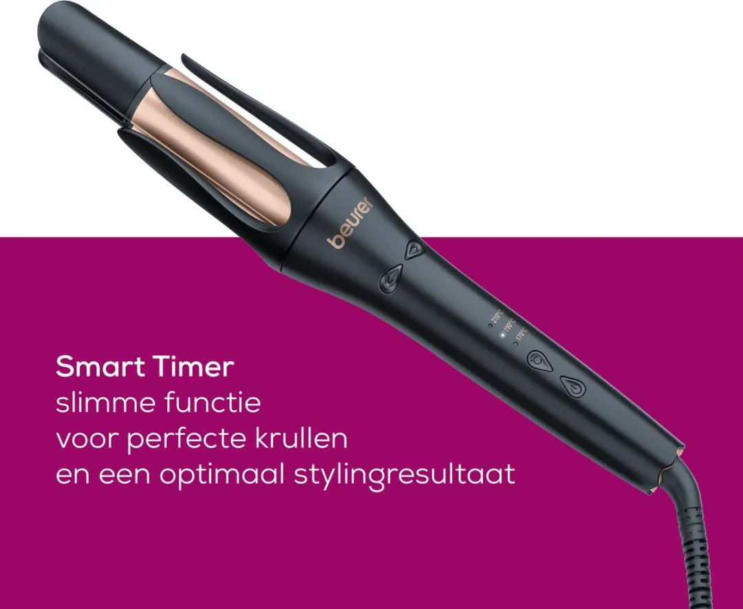 Beurer HT 75 Automatische Krultang - 3 Temperaturen - Keramisch/Turmalijn - Zwart