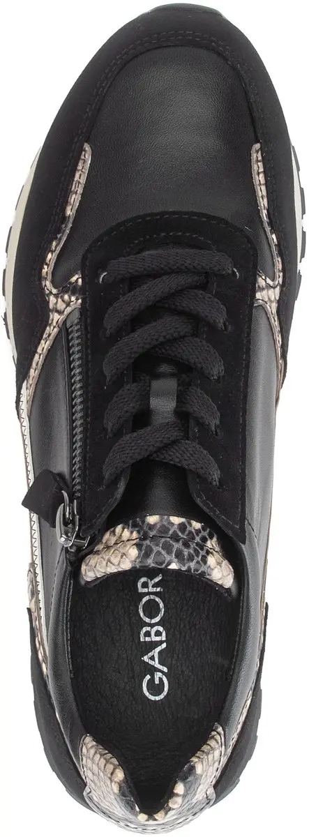 Gabor Dames Sneakers - Zwart - Maat 40 - afbeelding 4 van 6