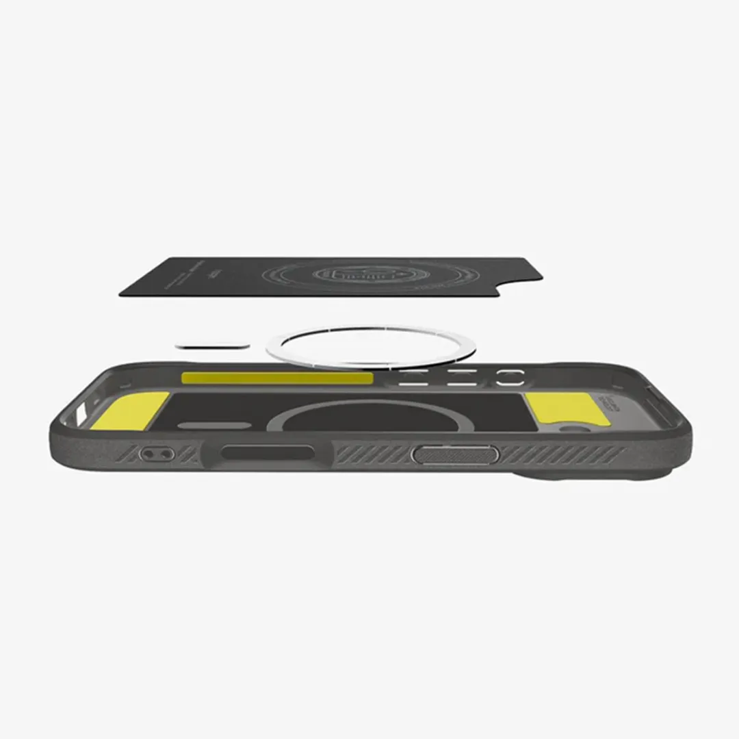 Spigen Rugged Armor MagSafe iPhone 17 Backcover - Grijs