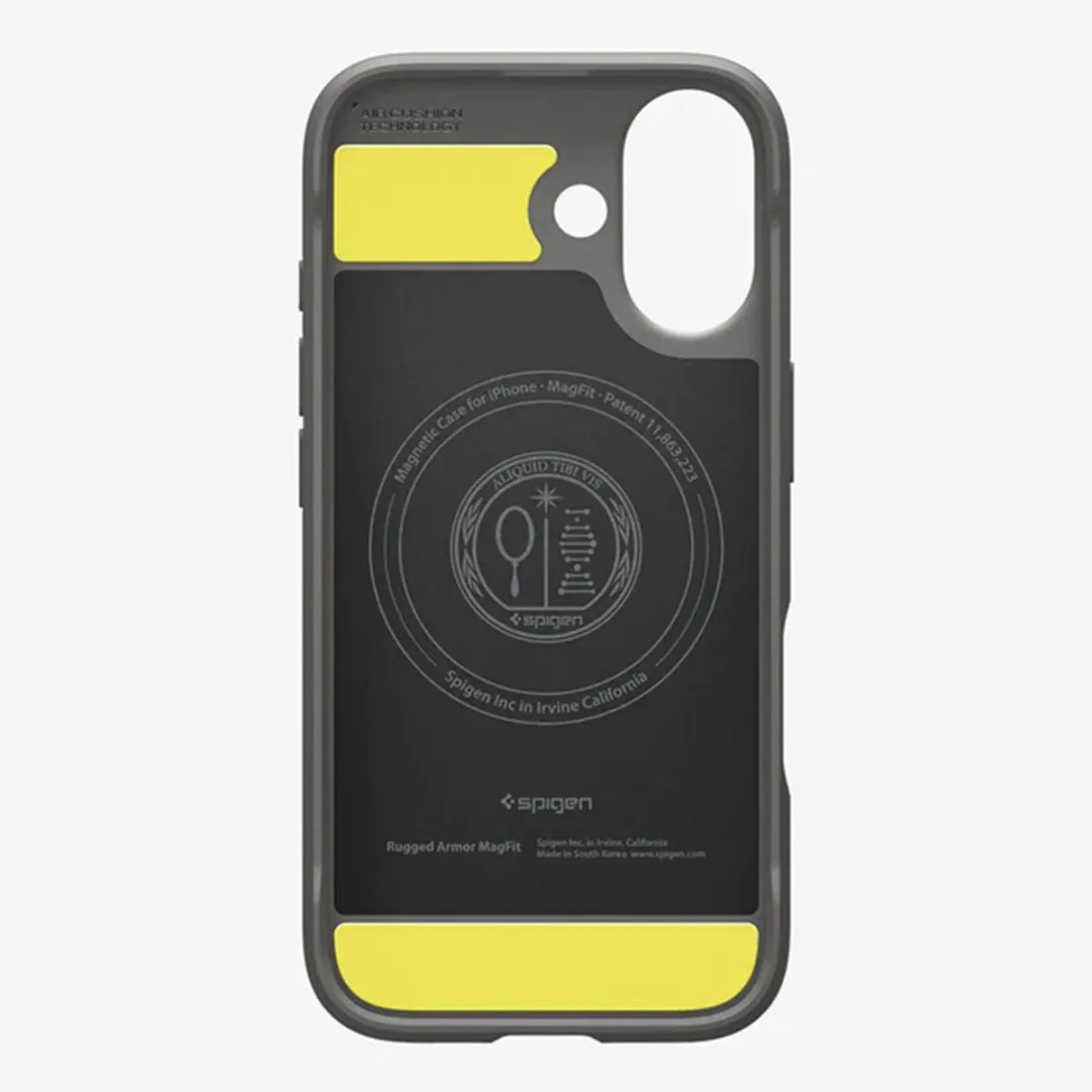 Spigen Rugged Armor MagSafe iPhone 17 Backcover - Grijs