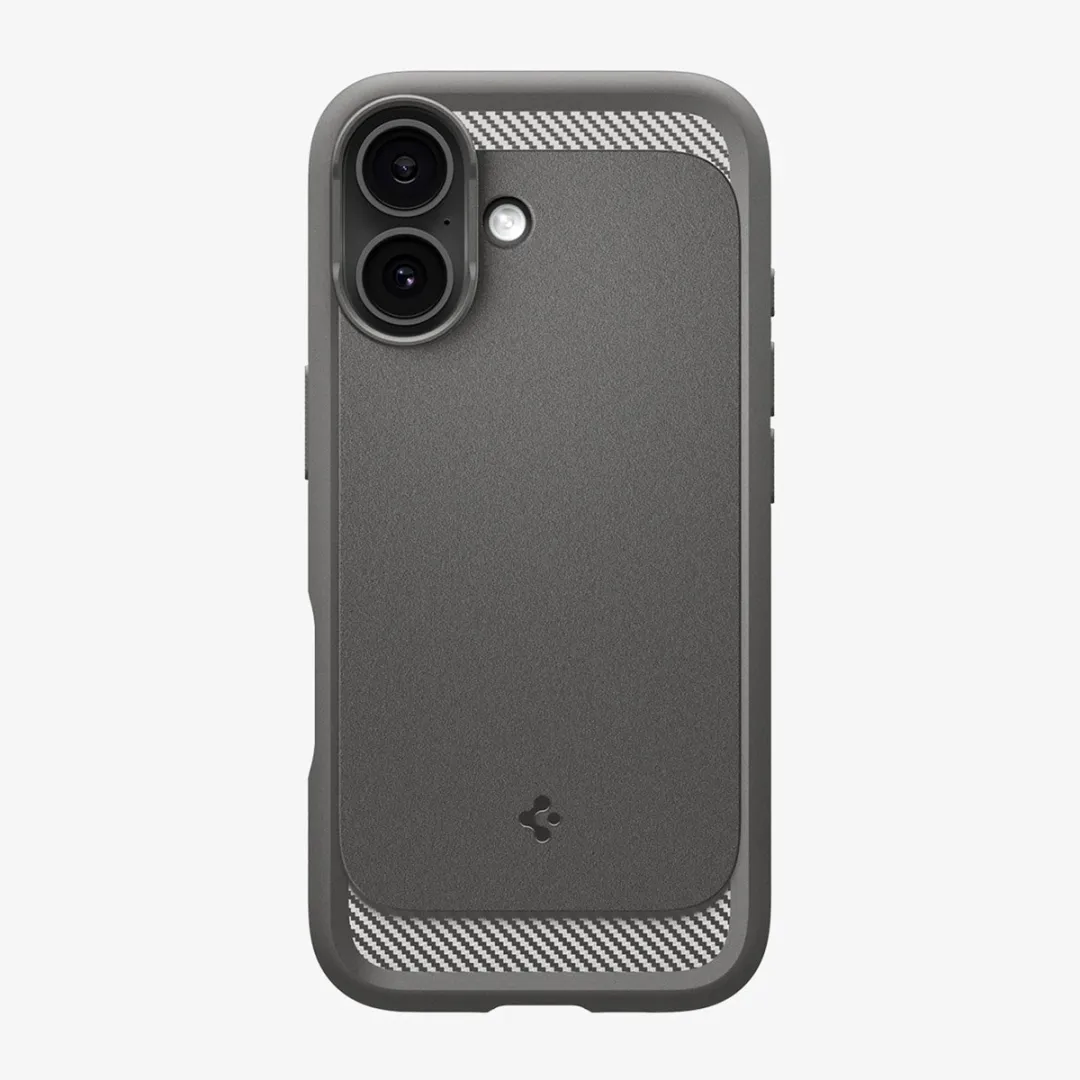 Spigen Rugged Armor MagSafe iPhone 17 Backcover - Grijs