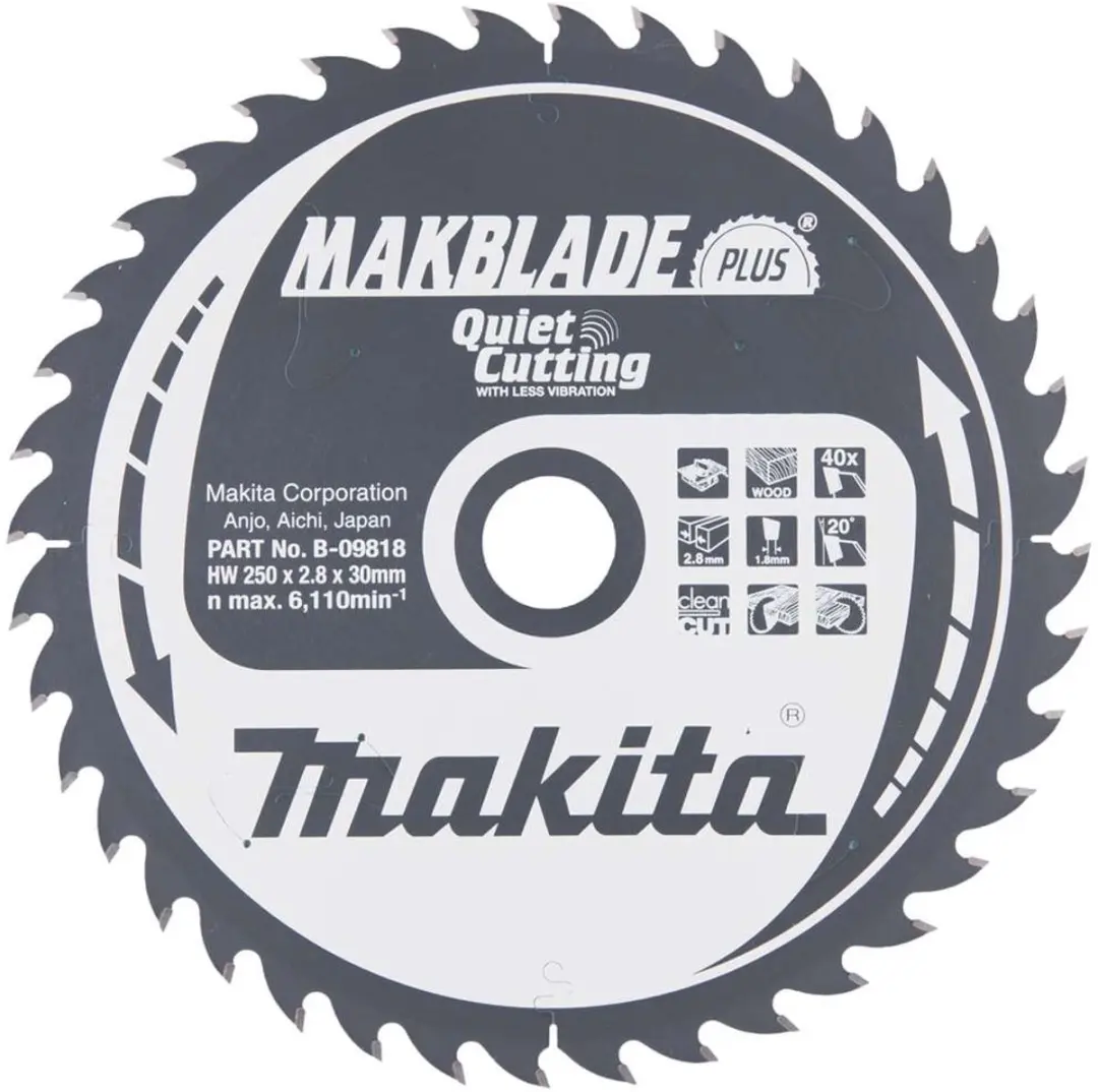 Makita B-09818 Zaagblad voor hout