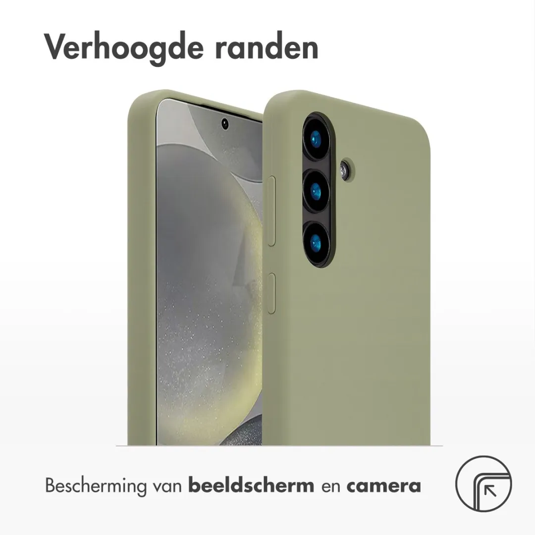 Accezz Hoesje Samsung Galaxy S24 Olijfgroen - Magnetische Ring