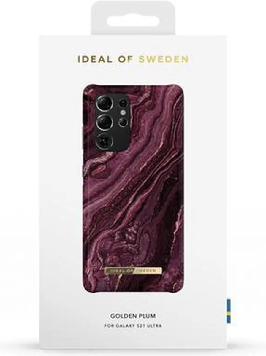 iDeal of Sweden Fashion Case Samsung Galaxy S21 Ultra - Goud/Paars - afbeelding 3 van 3