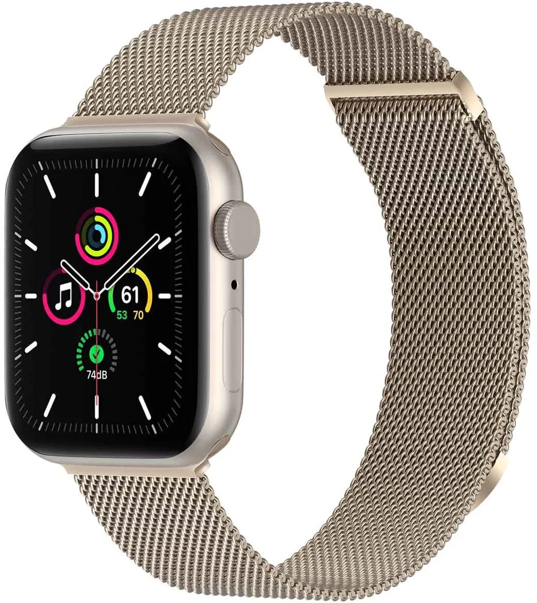 Imoshion Milanees Magnetisch Bandje Apple Watch 42mm - Sterrenlicht