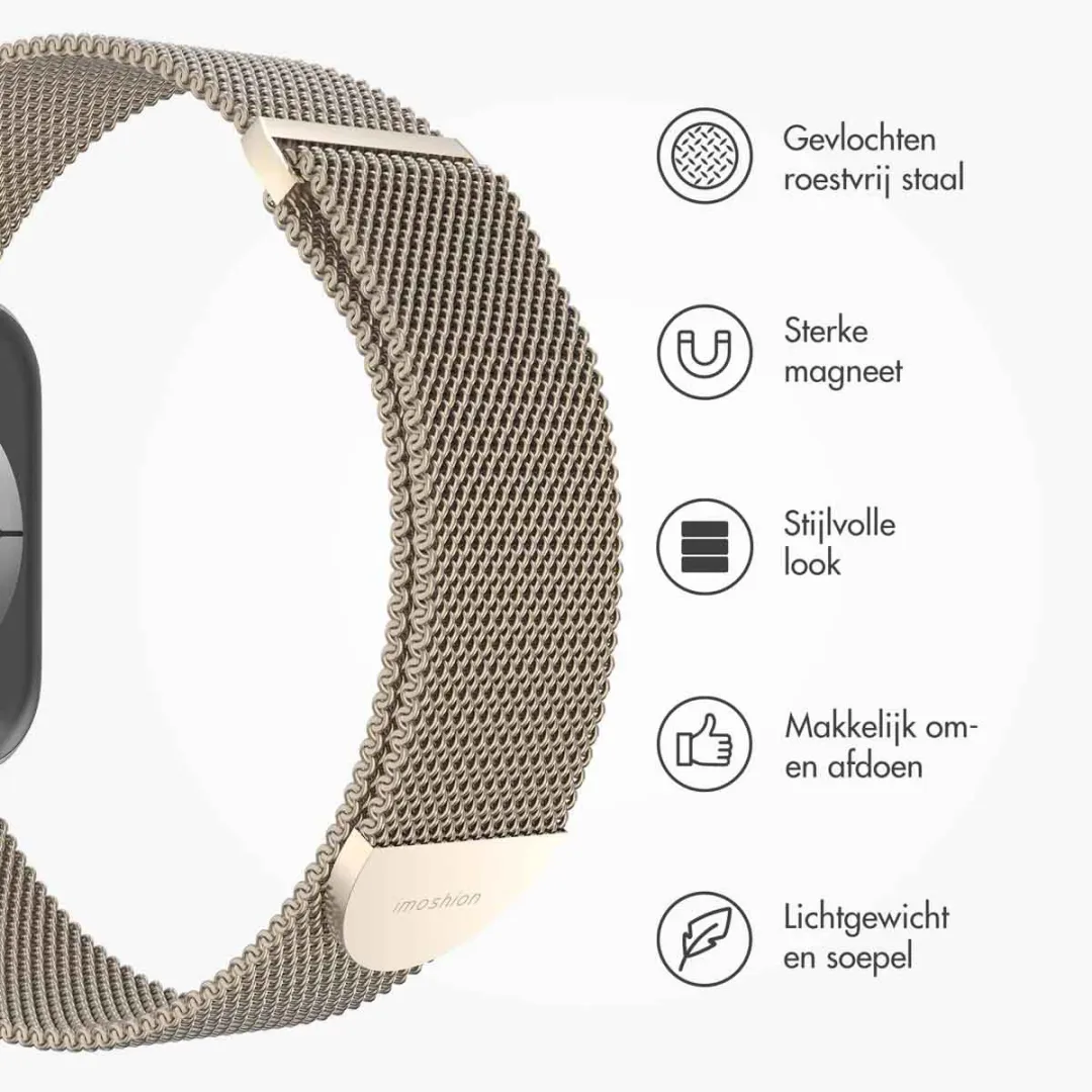 Imoshion Milanees Magnetisch Bandje Apple Watch 42mm - Sterrenlicht
