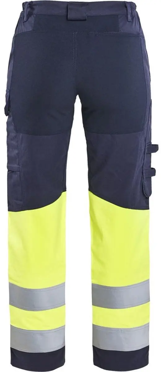 Blåkläder 7187 Inherent Damesbroek - Marine/High Vis Geel - afbeelding 3 van 4