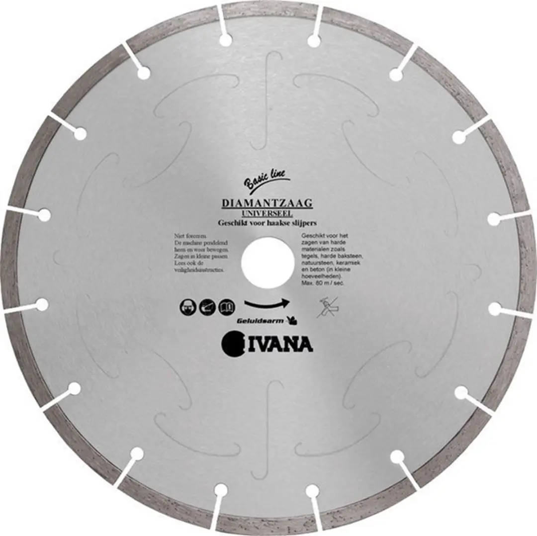 Ivana Diamantzaag Tegels Silverline Ã˜115x22.23mm
