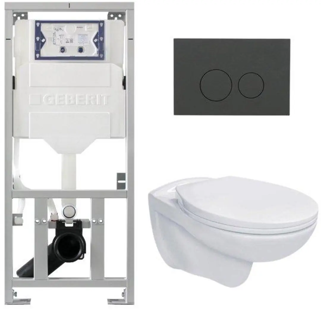 Adema Classico toiletset bestaande uit inbouwreservoir en toiletpot basic toilet