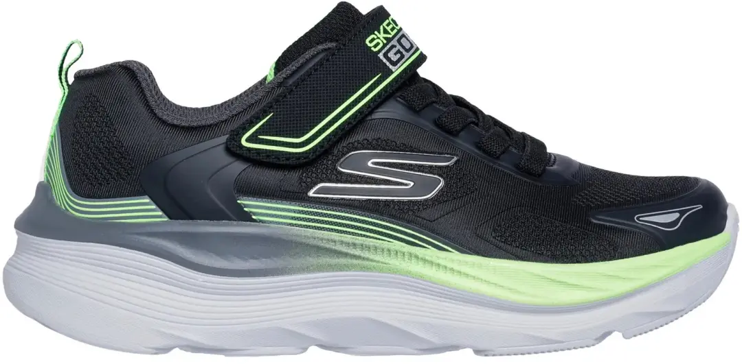 Skechers Max Run Kinderschoenen - Maat 31 - Zwart/Limoengroen - afbeelding 5 van 6