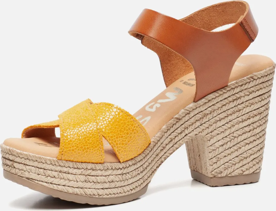 Tamaris Sandalen met hak bruin Synthetisch