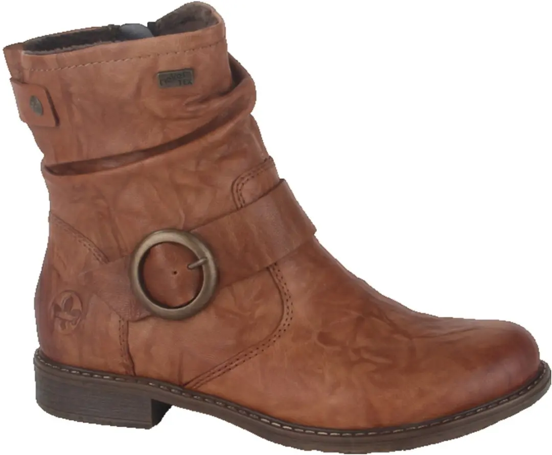 Rieker 74857-22 dames enkellaarzen gekleed maat 43 bruin