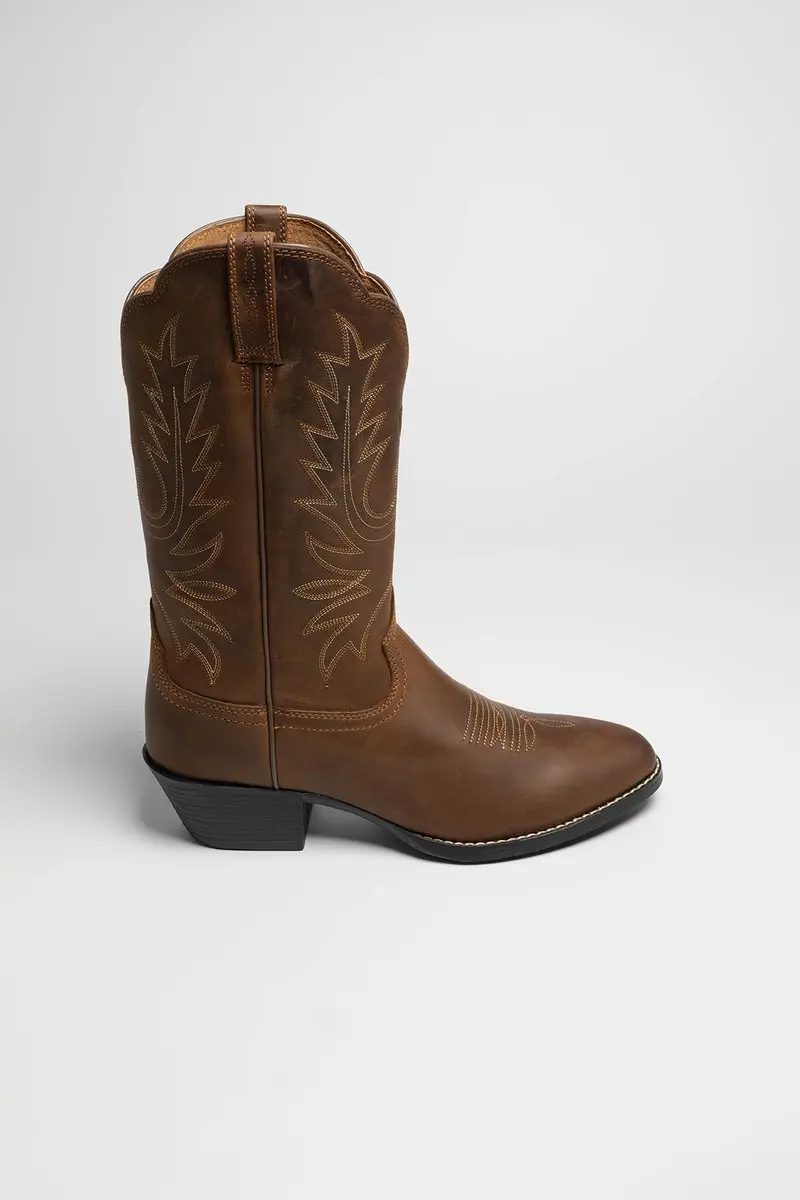 Ariat Heritage Western R Toe Dames Western Laarzen - Bruin - afbeelding 6 van 6