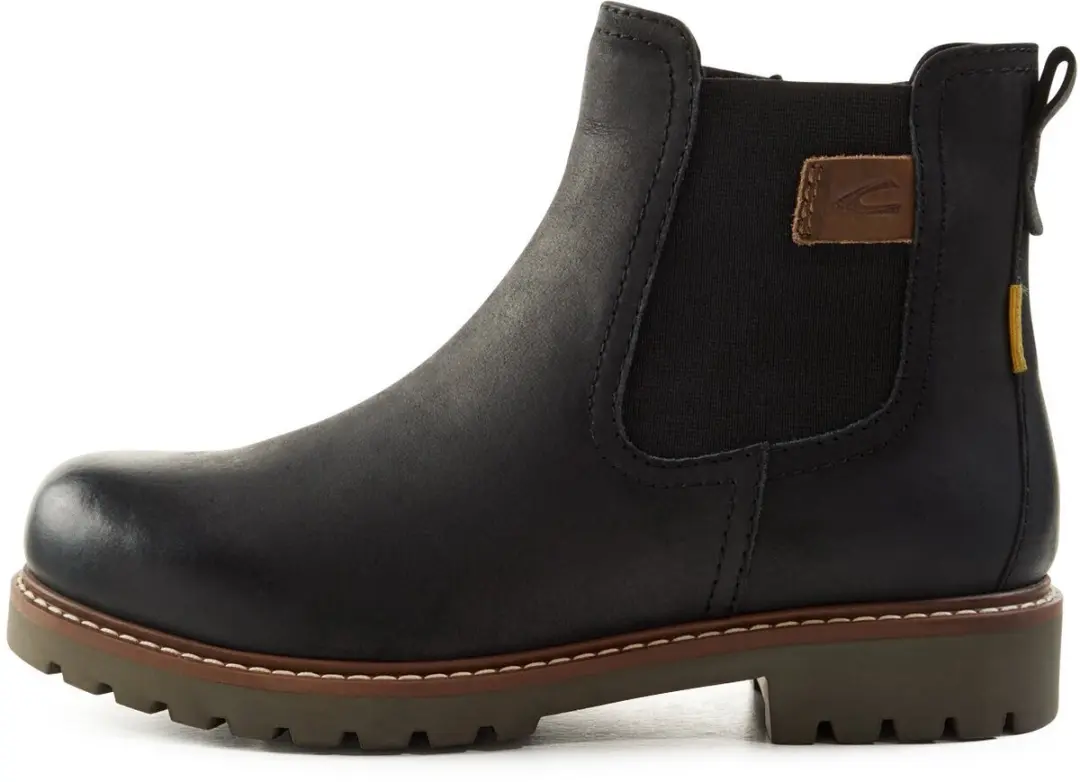 camel active Chelsea laars met rits - Maat womenswear-37 - Zwart
