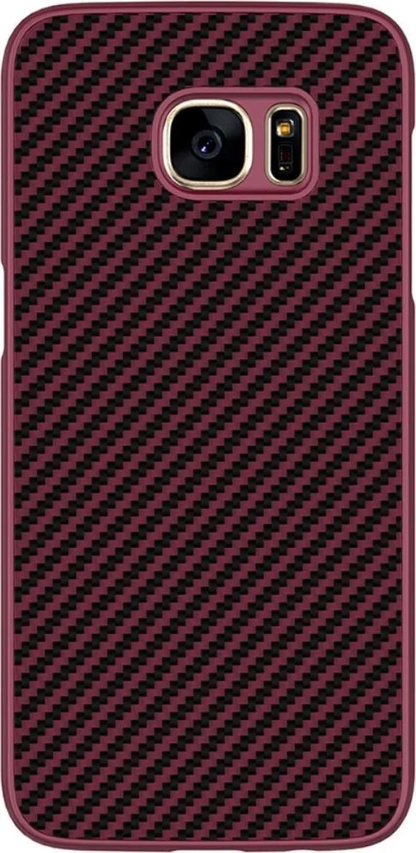 Nillkin Samsung Galaxy S7 Edge Hoesje Carbon Rood