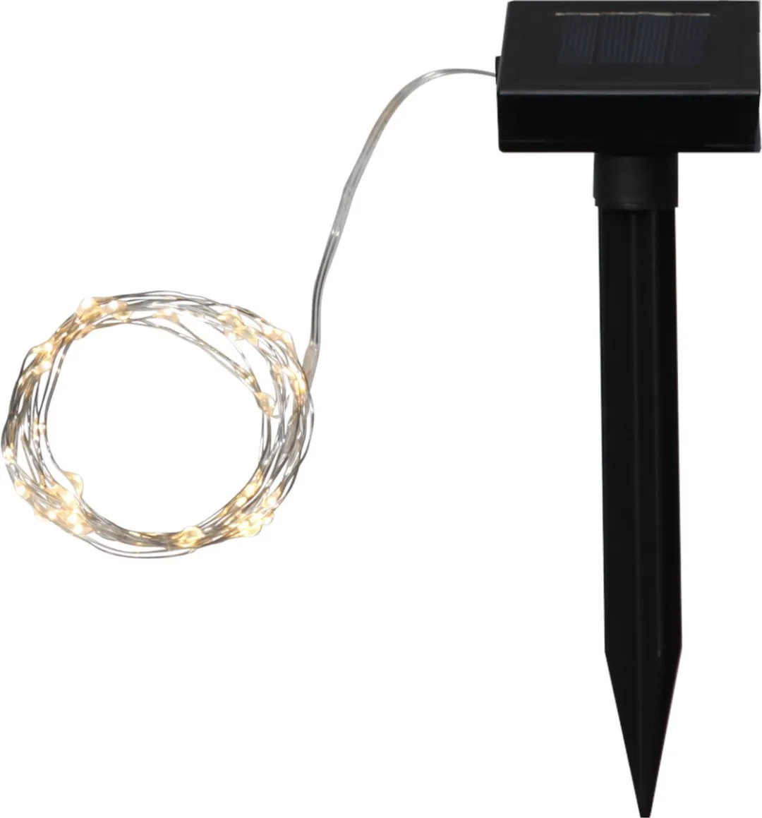 Star Trading Solar LED-lichtketting Dew Drop warm wit