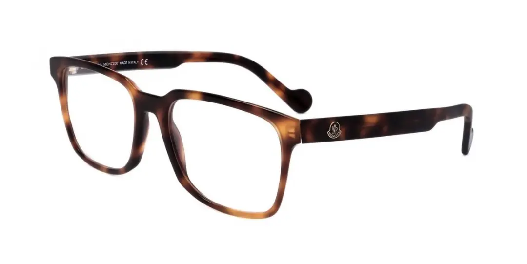 Moncler ML5103 Dark havana 57/19/145 MAN Brilmonturen