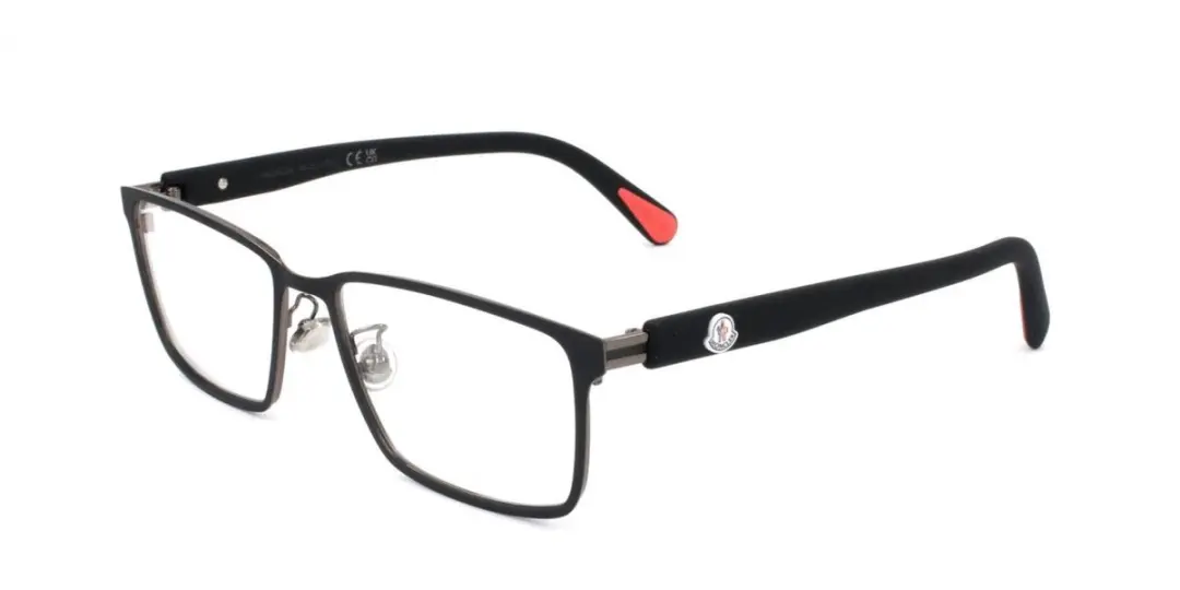 Moncler ML5163 H Matte black 55/17/145 MAN Brilmonturen