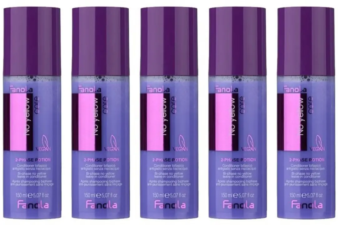 5x Fanola No Yellow Care 2-Phase Potion 150ml