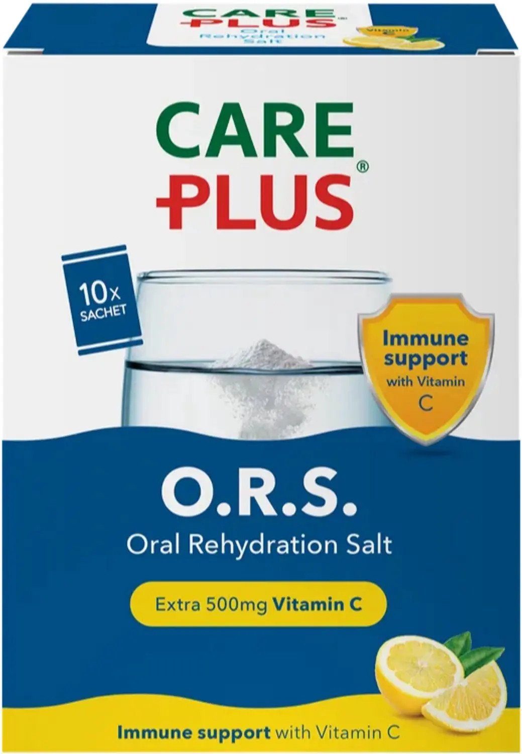 Care Plus O.R.S. Vitamine C Immuun - Citroen - 10 stuks - afbeelding 3 van 3