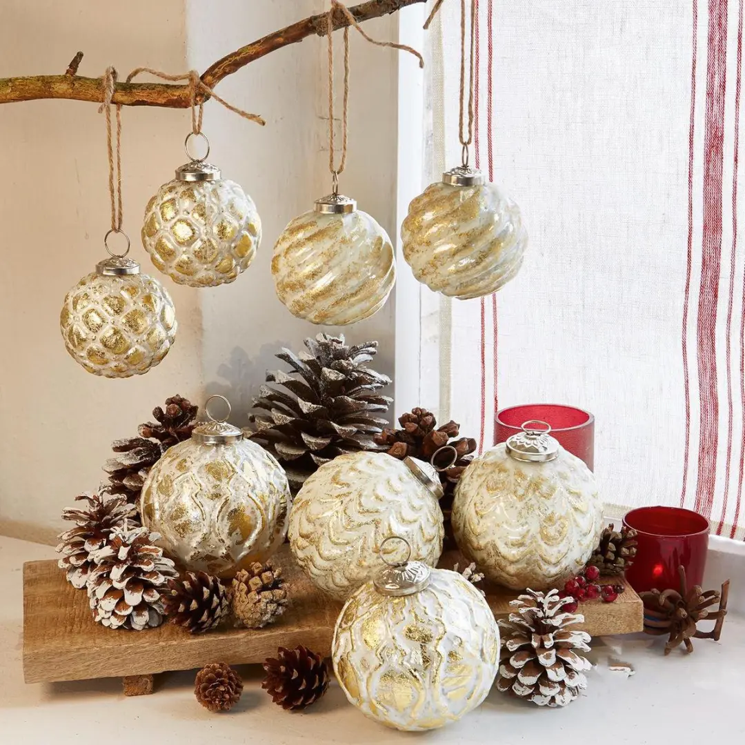 Loberon Kerstversiering Imogen set van 8