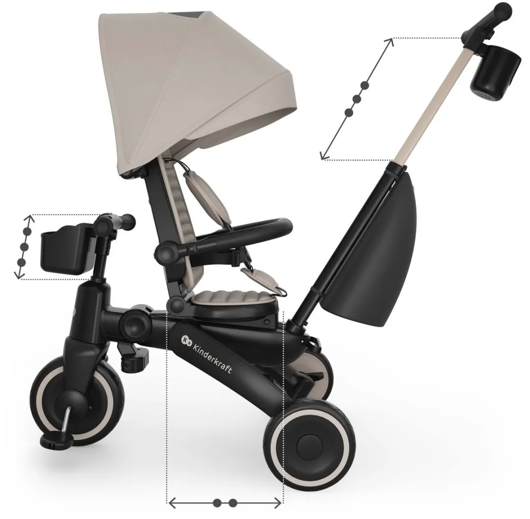 KinderKraft JAZZ 3 Driewieler Beige