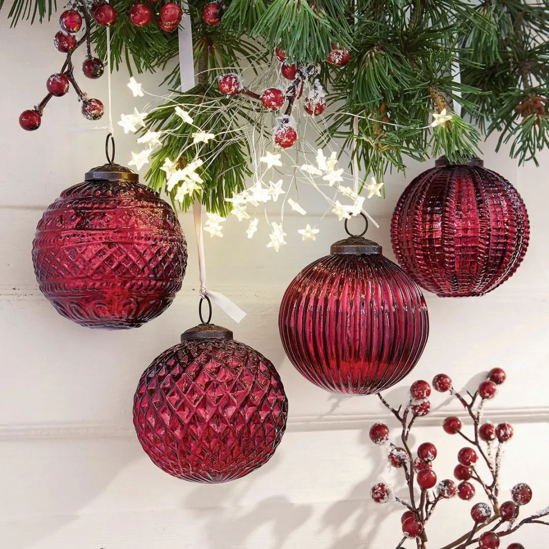 Loberon Ringas Kerstversiering Set van 4
