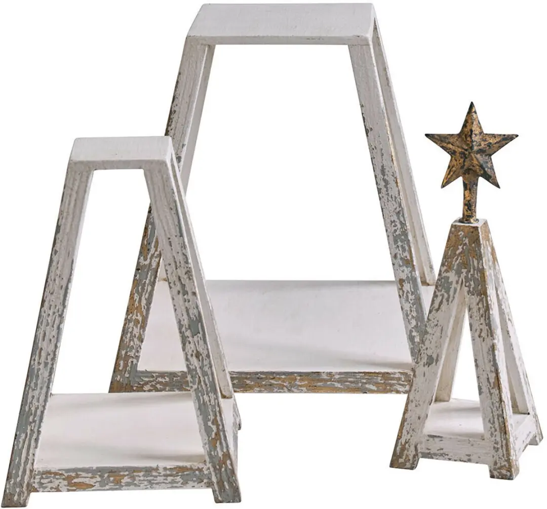 Loberon Decoratieve Boom Myrnara - Antiekwit/Goudkleurig - afbeelding 6 van 6