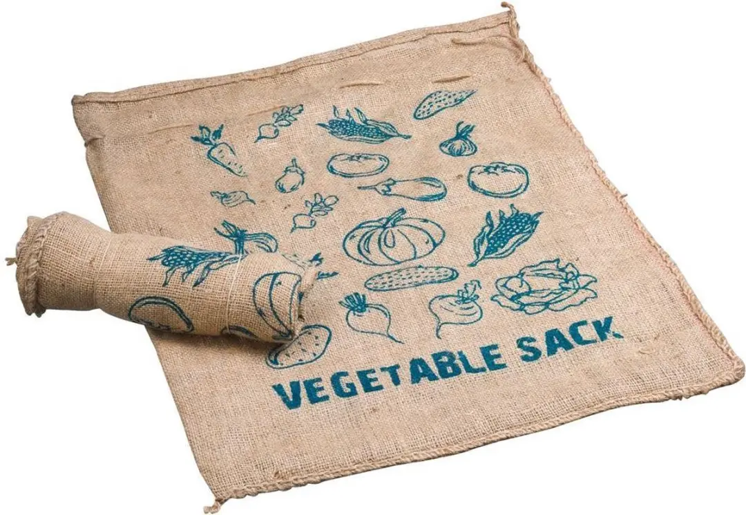jute opbergzak voor groente en fruit 22 ltr