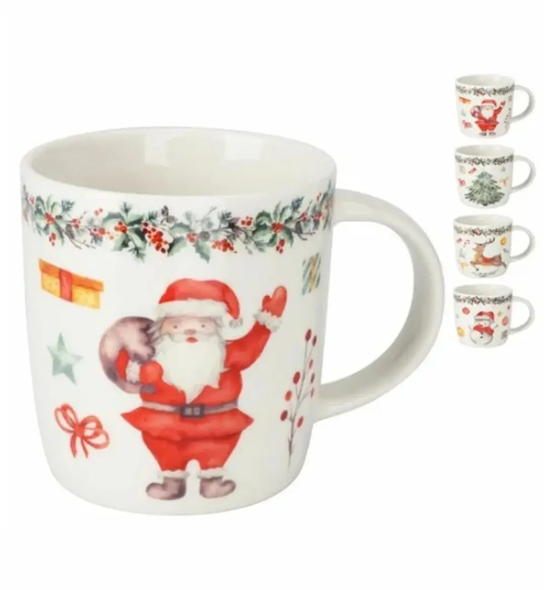 Porseleinen Beker Kerstmok 370 ml