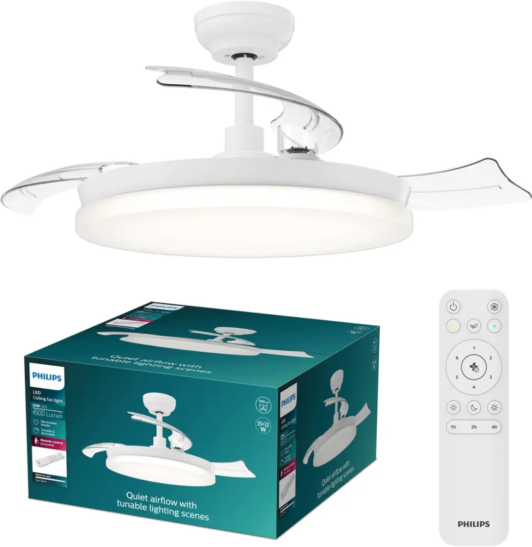 Philips Tynl Plafondventilator 106cm met LED