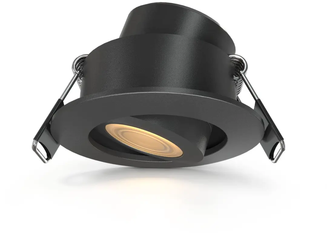 Ledvion LED Inbouwspot ø42mm IP65 3W Zwart 2700K Kantelbaar