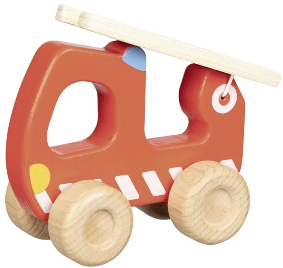 Goki Fire Ladder Truck 55880 - Rood/Beige
