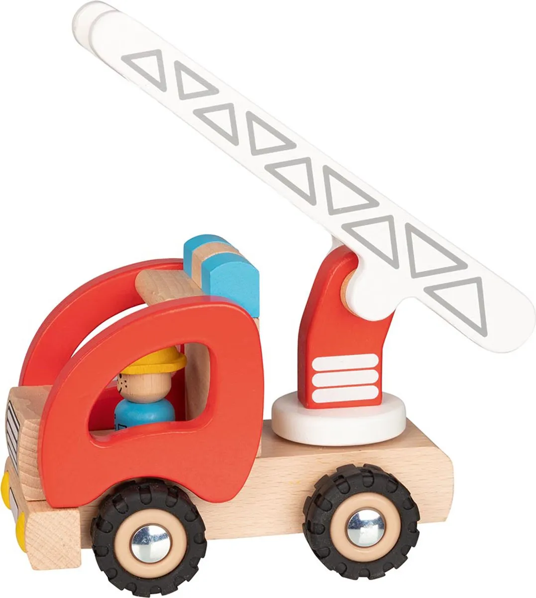Goki Fire Ladder Truck 55880 - Rood/Beige