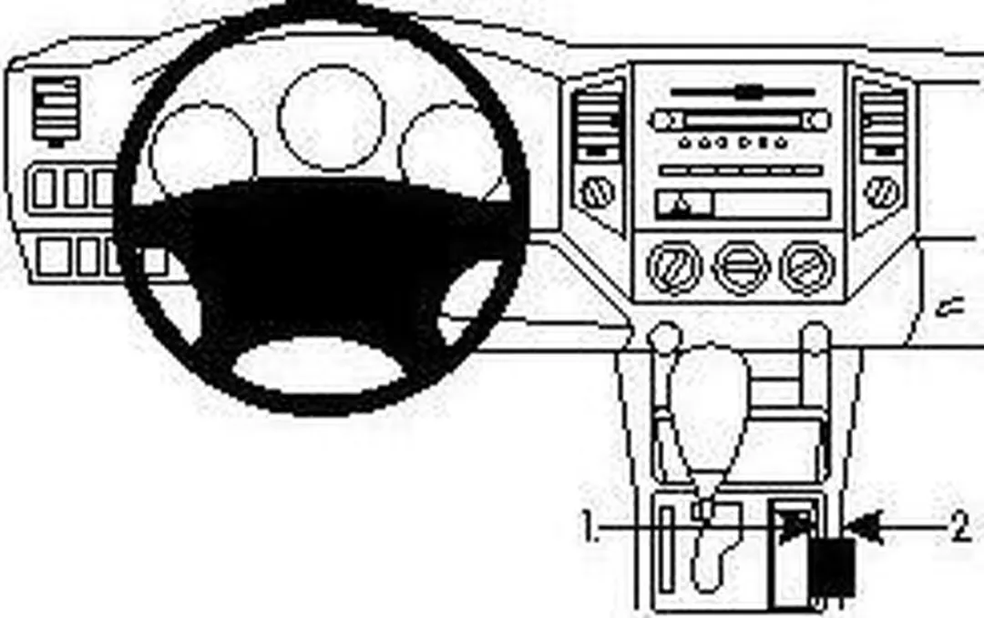 Brodit ProClip 834163 Telefoonhouder Toyota Tacoma 2005-2015 - Grijs