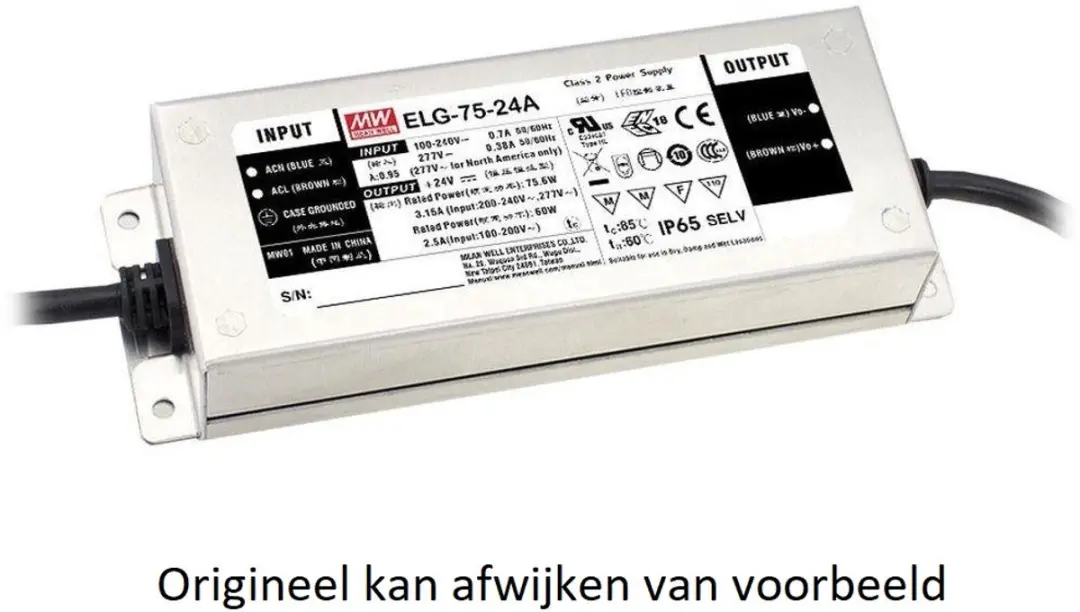 Mean Well ELG-75-48A LED-driver 76.8W, 1.6A 24-48 V/DC Dimbaar