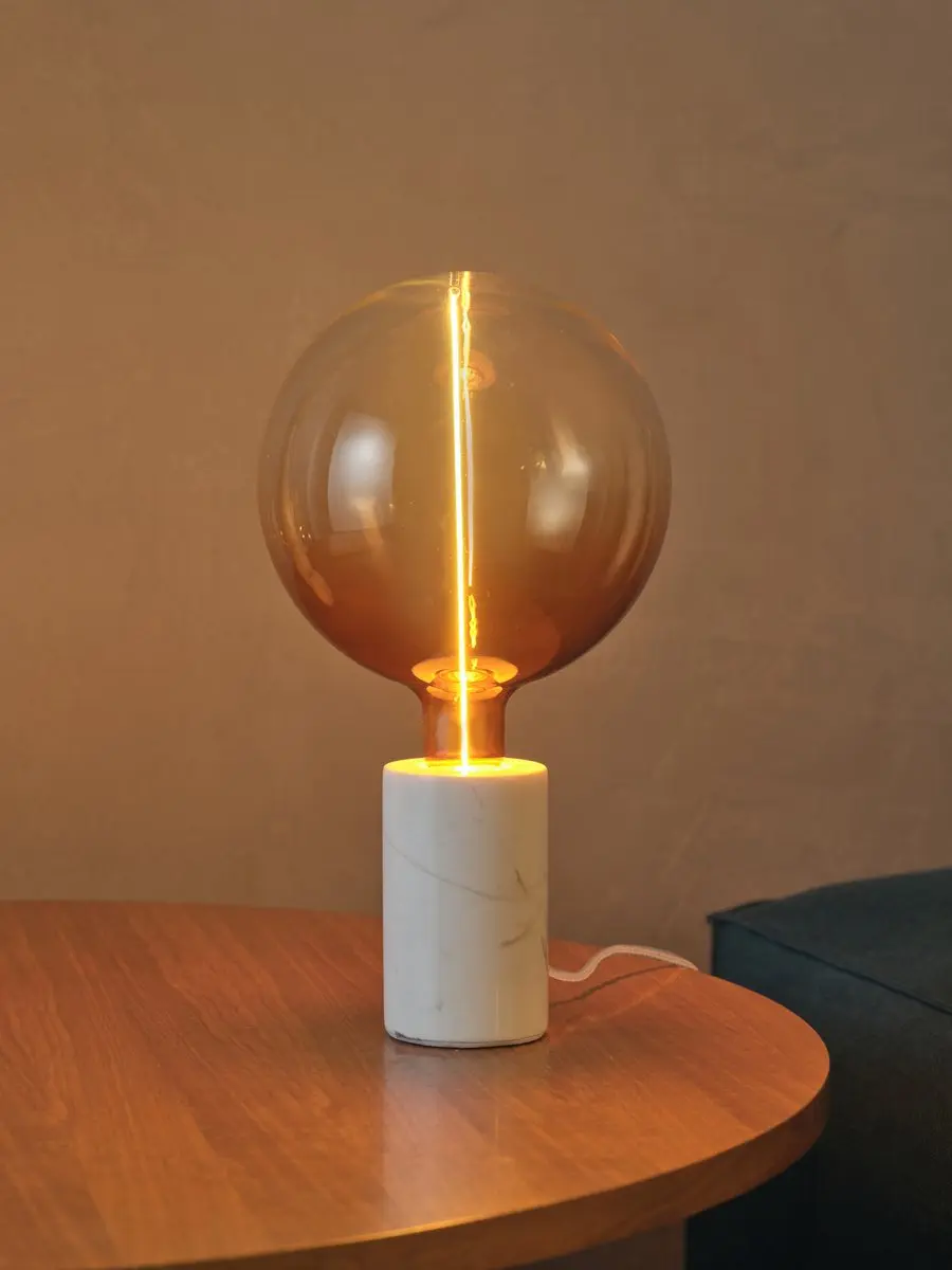 Osram Decor Marble Base Tafellamp - E27 Dimbaar - Wit - afbeelding 5 van 6