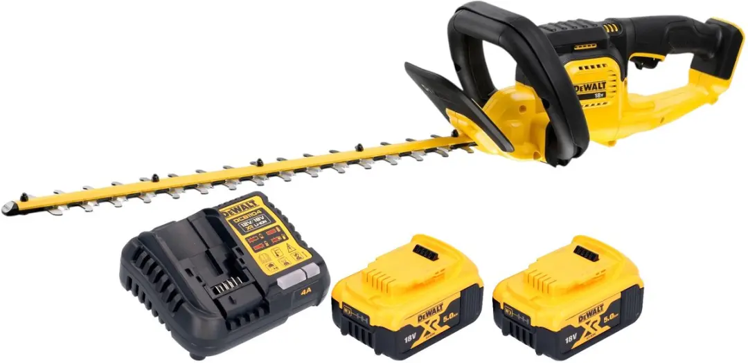 Dewalt DCMHT 563 P2 accu-heggenschaar 18 V 55 cm + 2x accu 5,0 Ah + oplader