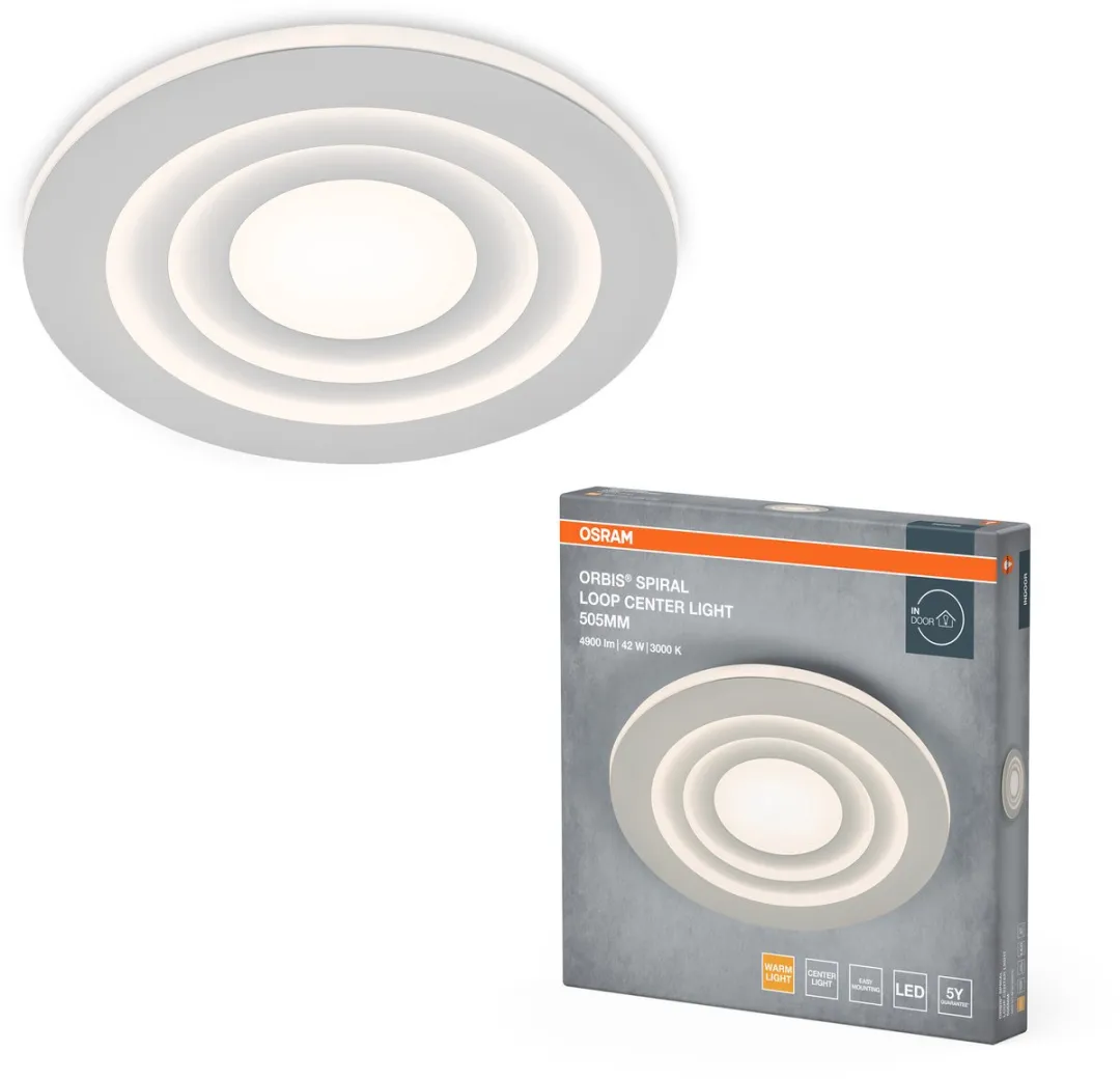 Osram Orbis Spiral Loop CL LED Plafondlamp 505mm - 42W 4000lm Warmwit