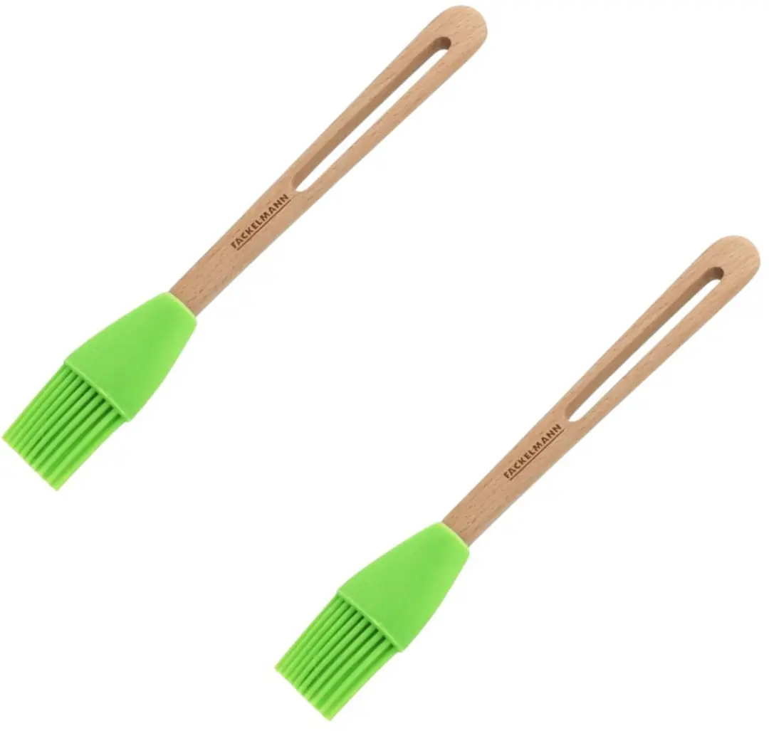 Set van 2 Keuken- en bakborstels 26 cm met siliconen haren Fackelmann Eco Friend