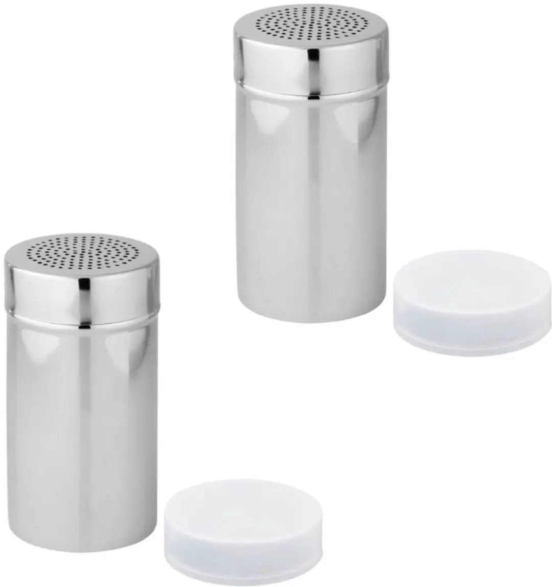 Set van 2 Keukenzoutstrooiers met deksel 13 cm Fackelmann Divers