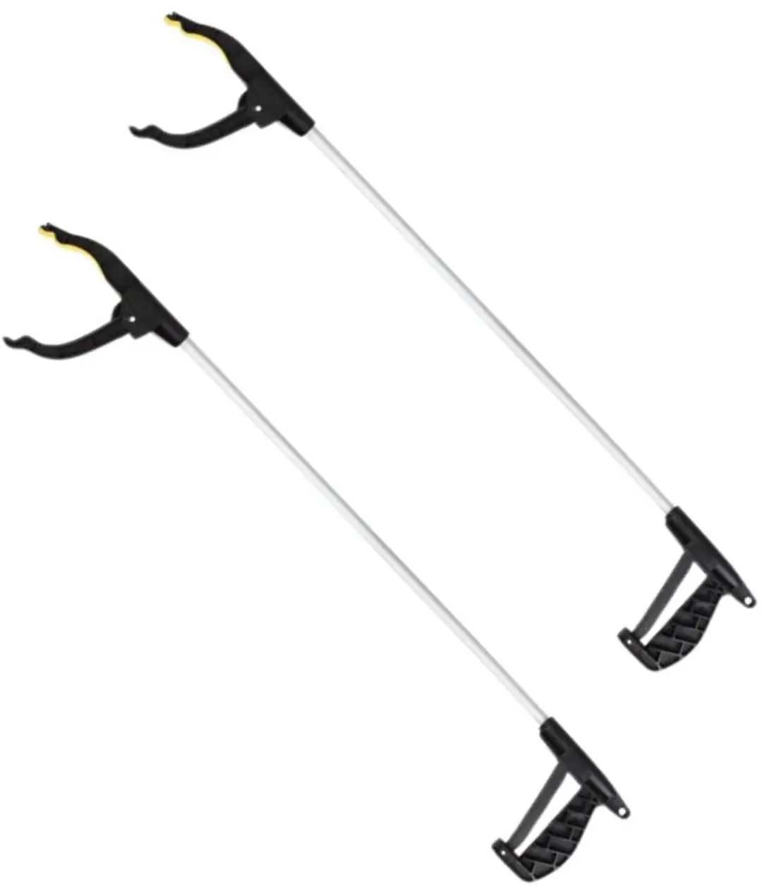 Set van 2 zwarte aluminium grijptangen Fackelmann