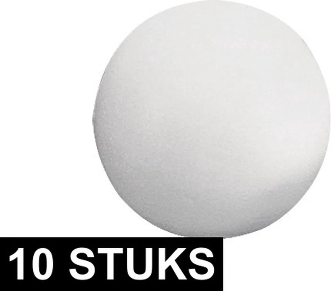 Rayher Piepschuim Bollen Wit D3cm - 10 Stuks