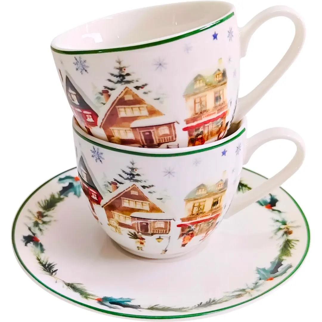 2x Porseleinen Espressokopjes 90ml