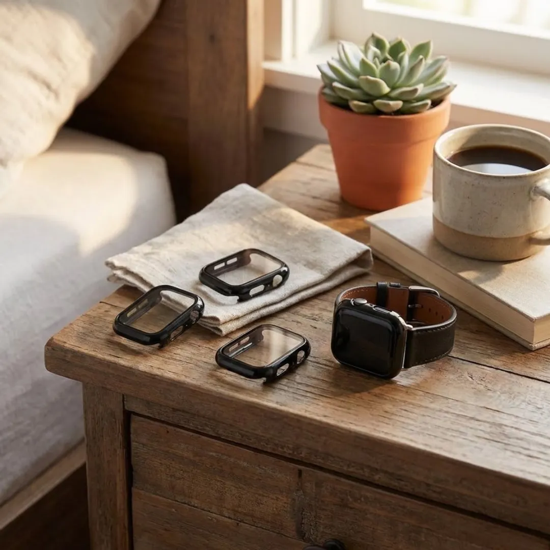 NUVEX Smartwatch Screenprotector 42mm - Zwart - 4 Stuks