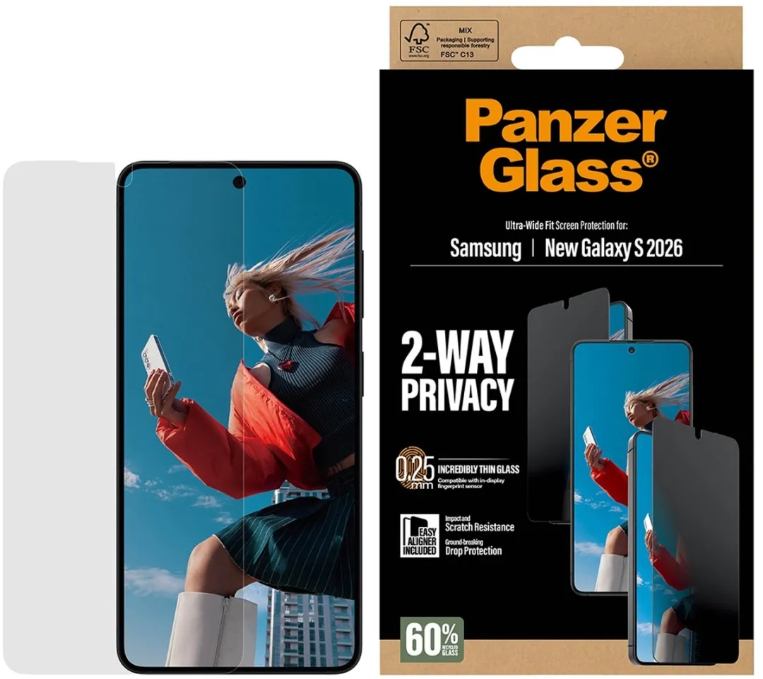 PanzerGlass PG52412 Screenprotector - Samsung Galaxy S26 - Zwart