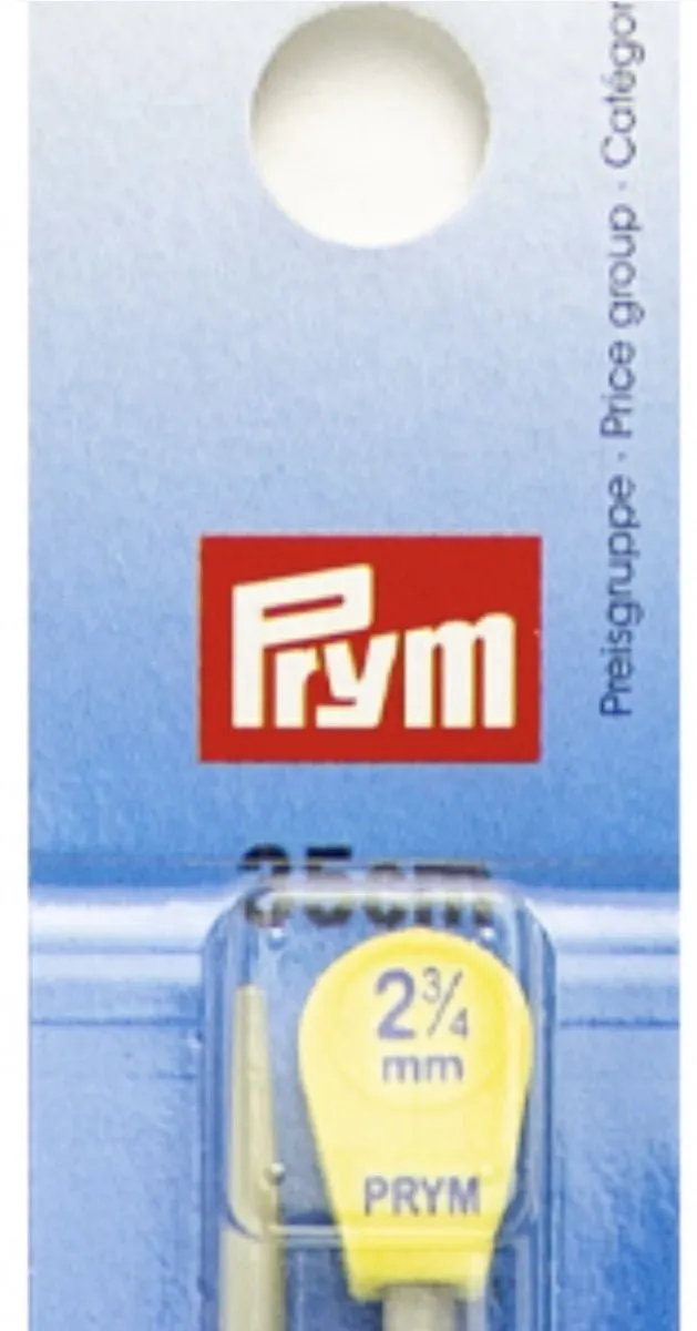 Prym Breinaalden met knop Aluminium - Grijs