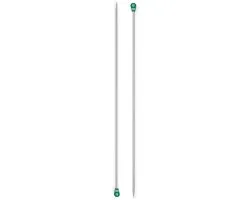 Prym Breinaalden met knop Aluminium - Grijs