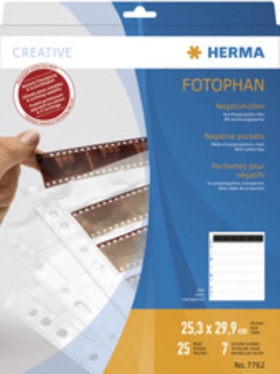 Herma Negatievenhoezen PP 7762 - 25 Vel - Transparant